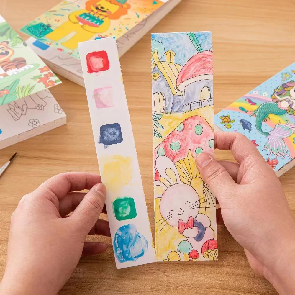 20 ページポータブル水彩画帳ぬりえ子供のための描画ガッシュ - Gouache Paint Set のレビューと価格