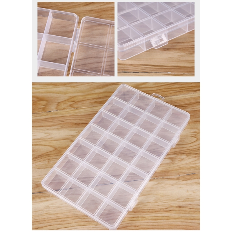 長方形のプラスチック製ジュエリーボックス,28コンパートメン - Art Craft Organizer のレビューと価格