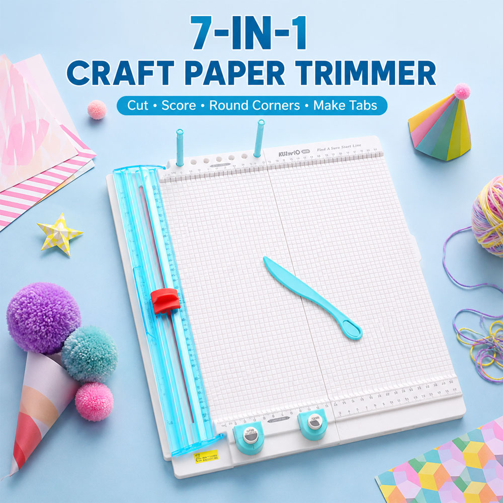 7-in-1ペーパーカッター＆スコアリングボード、10枚用折 - Art Craft Paper のレビューと価格
