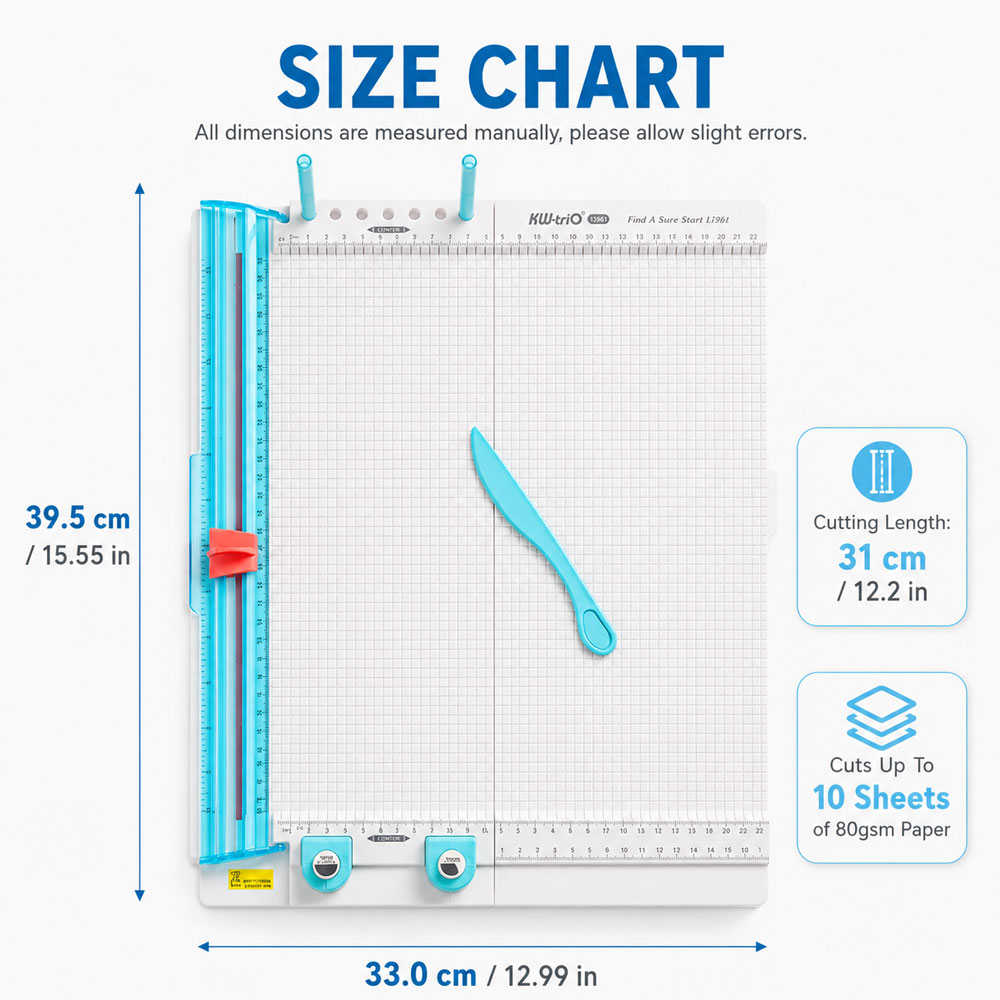 7-in-1ペーパーカッター＆スコアリングボード、10枚用折 - Art Craft Paper のレビューと価格