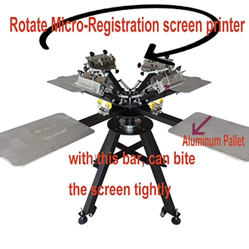 ロータリー式織物印刷機 4色4テーブル シルクスクリーン印刷 - Silk Screen Printing のレビューと価格