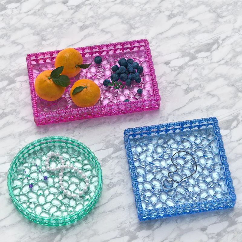 ダイヤモンドクリスタルトレイクレイシリコンモールドDIY手作 - Art Craft Organizer のレビューと価格