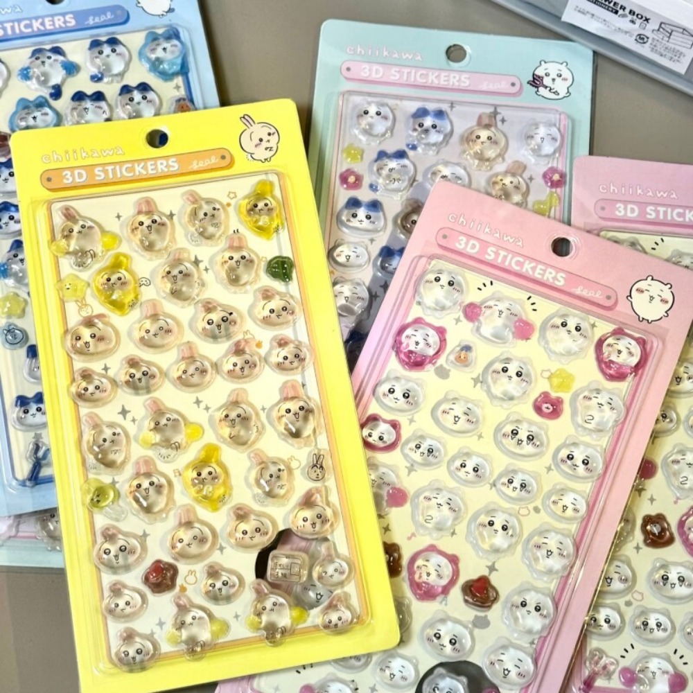 かわいいちいかわ3DクリスタルエンボスステッカーDIYデコレ - Art Craft And Cloth のレビューと価格
