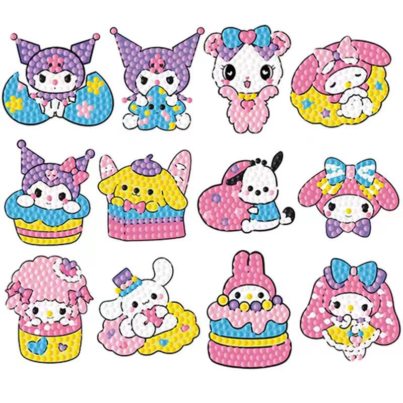 12 個ハローキティ 5D ダイヤモンドペインティングステッ - Art Craft Stick のレビューと価格