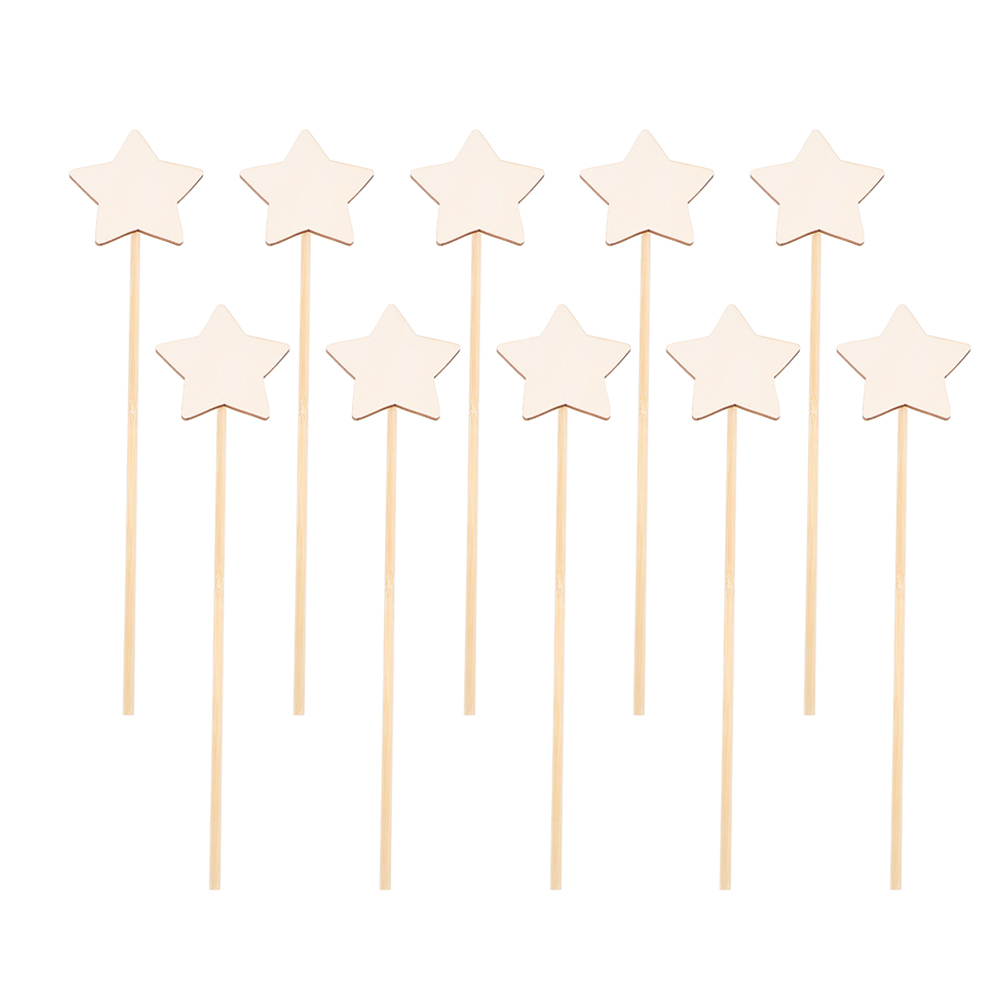 10個入り DIY木製スターワンド プリンセスワンド 星型  - Art Craft Stick のレビューと価格