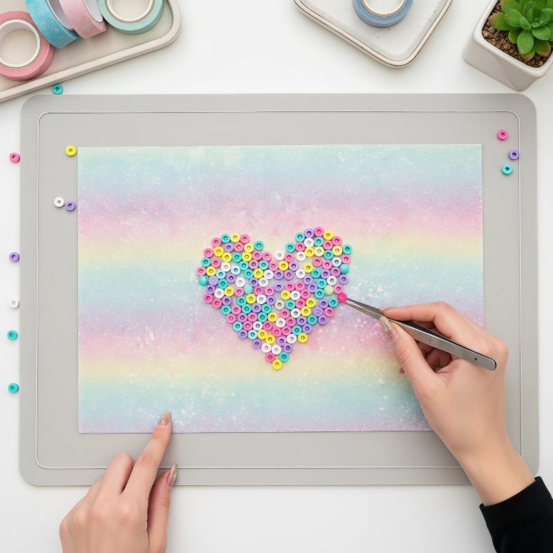 グラデーショングリッターフューズビーズアイロンシート 5/7 - Art Craft Paper のレビューと価格