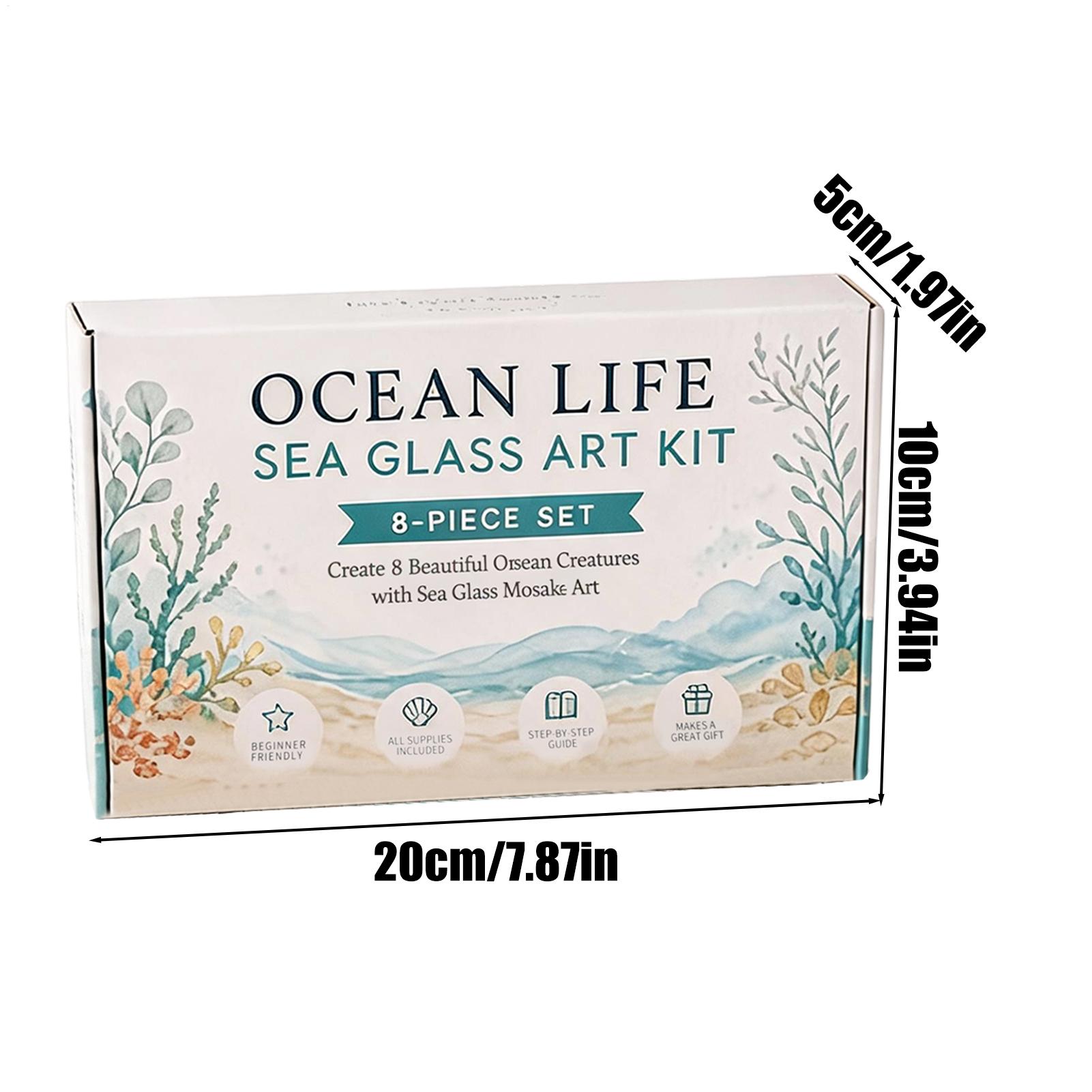 1個入り オーシャンライフ シーグラスモザイクアート DIY - Art Craft Kits For Adults のレビューと価格