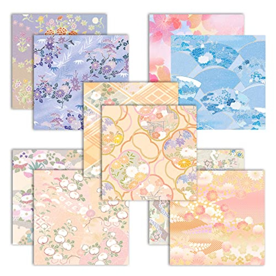 折り紙用紙 6x6 両面印刷 50枚 10色 折り紙キット  - Art Craft Easy のレビューと価格