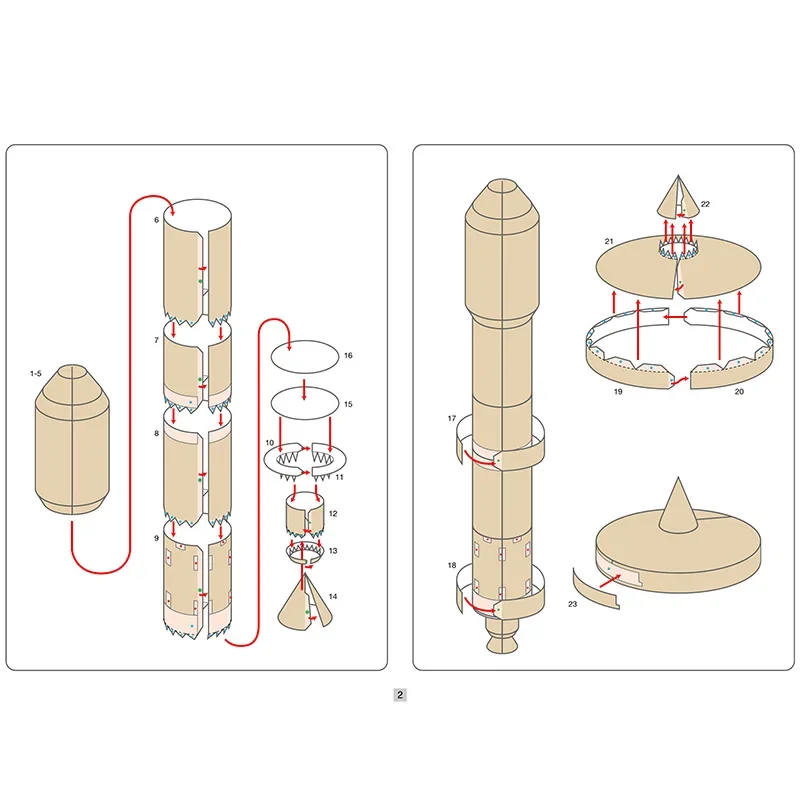 日本 H-2A ロケットスペース折り紙アート折りたたみミニ手 - Art And Craft Rocket のレビューと価格