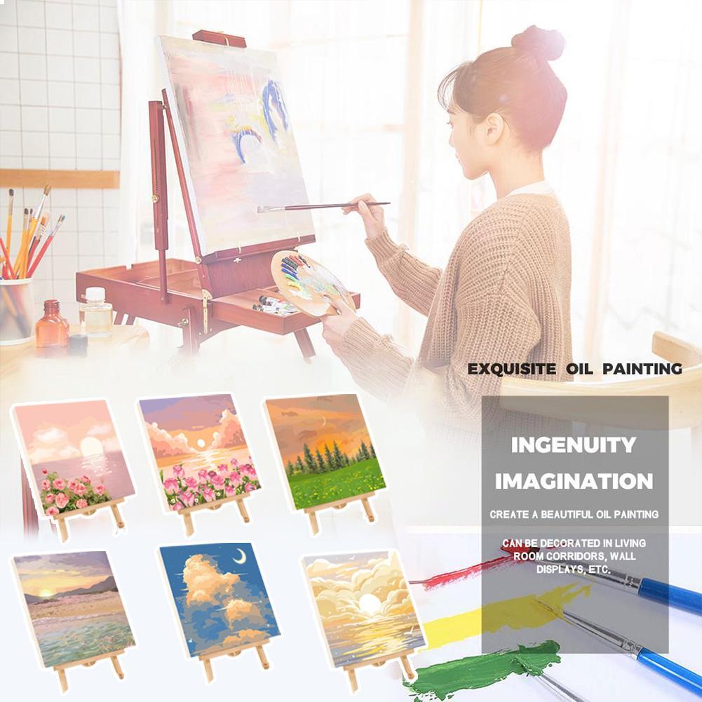 大人と子供のためのDIYペイントバイナンバーズキット、6種類 - Art Craft And Cloth のレビューと価格