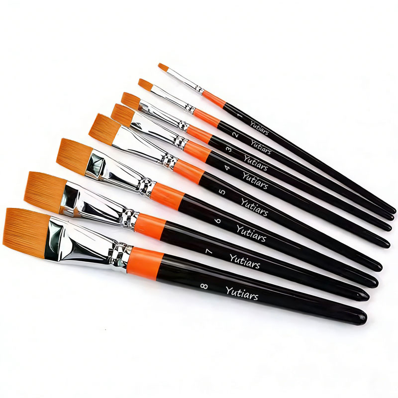 8本入りプロ仕様フラットアーティストペイントブラシセット、水 - Gouache Paint Set のレビューと価格