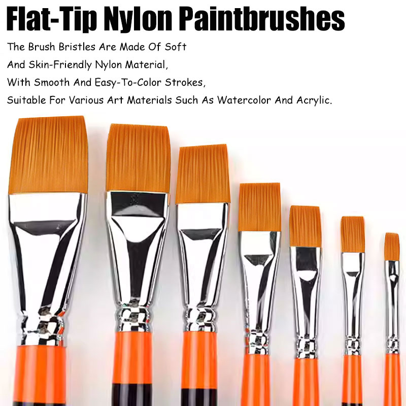 8本入りプロ仕様フラットアーティストペイントブラシセット、水 - Gouache Paint Set のレビューと価格