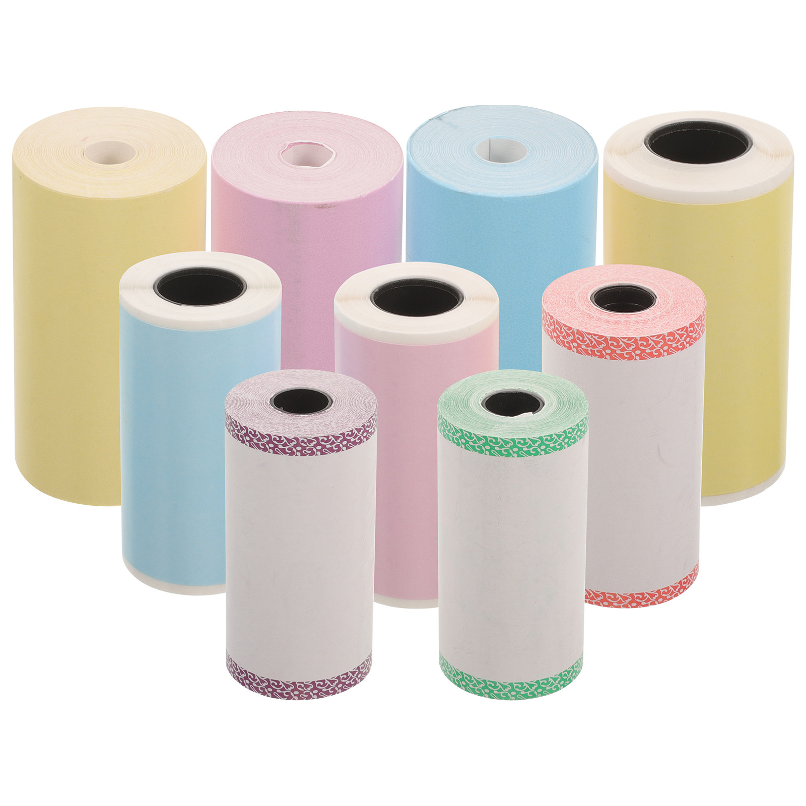 9ロールサーマルプリンターステッカー用紙、カラフルな自己粘着 - Art Craft Paper のレビューと価格