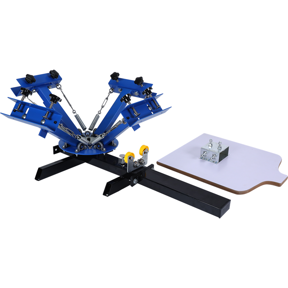 4色シルクスクリーン印刷機 1ステーションプレスプリンター  - Silk Screen Printing のレビューと価格